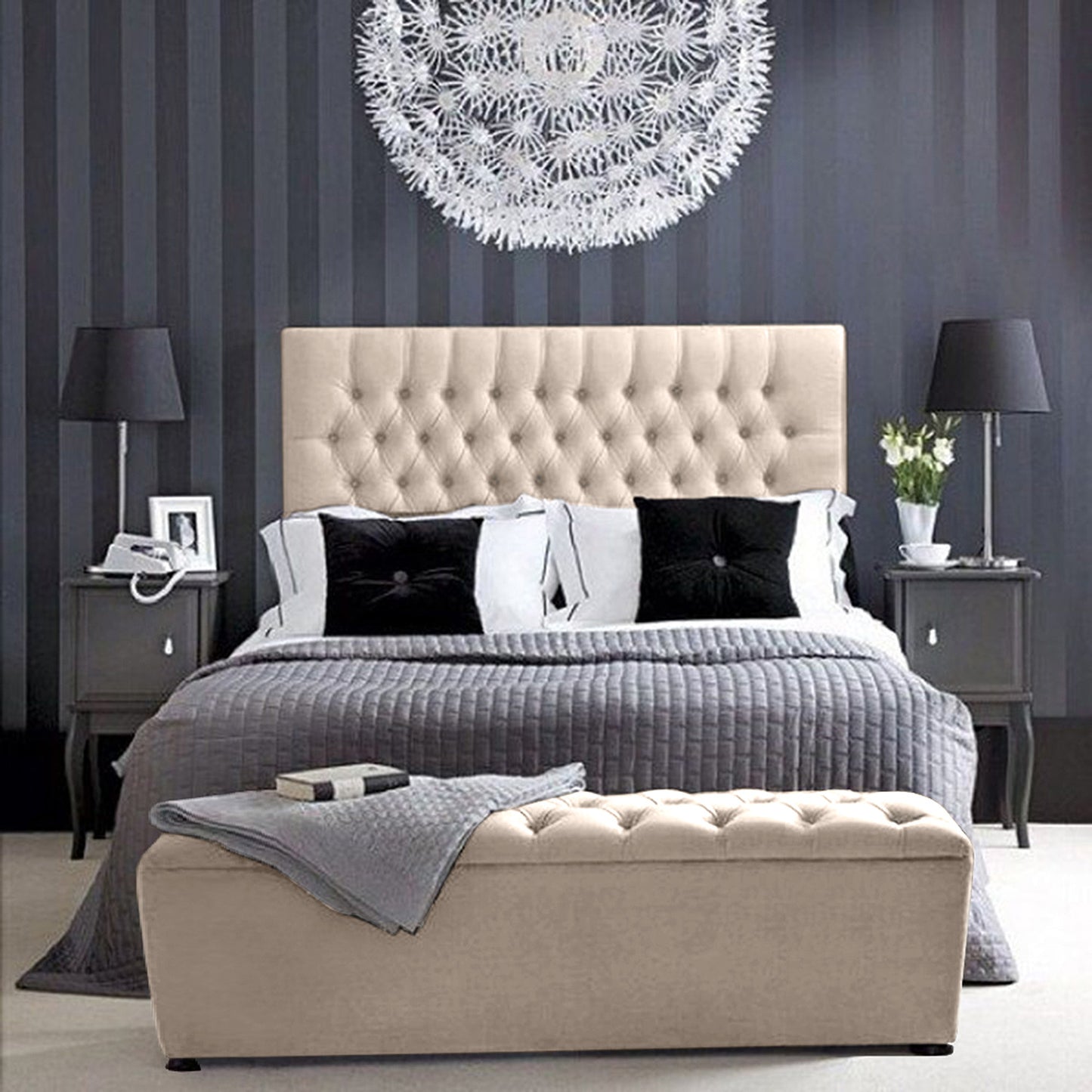 Puff Baul Sencillo Beige