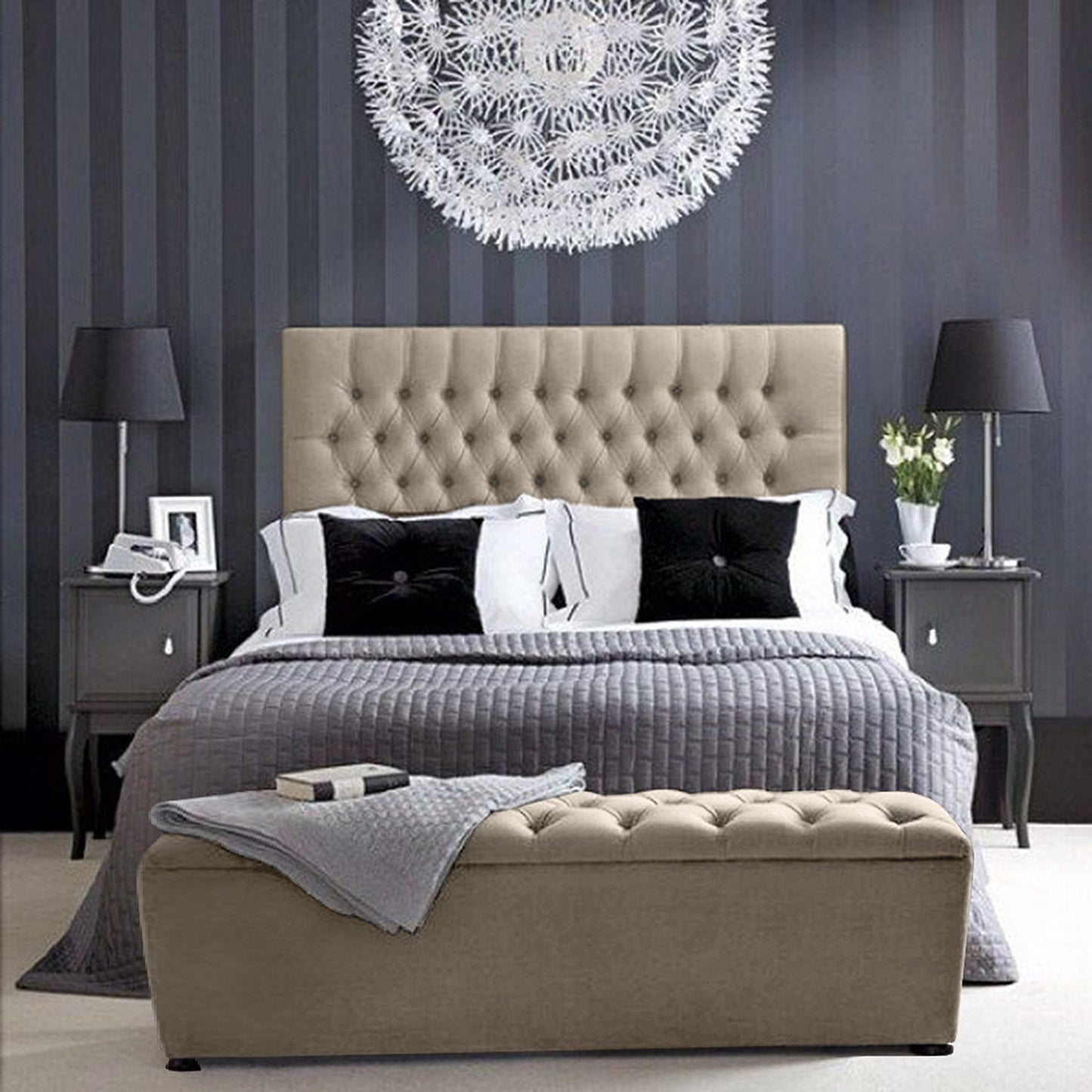 Puff Baul Sencillo Taupe