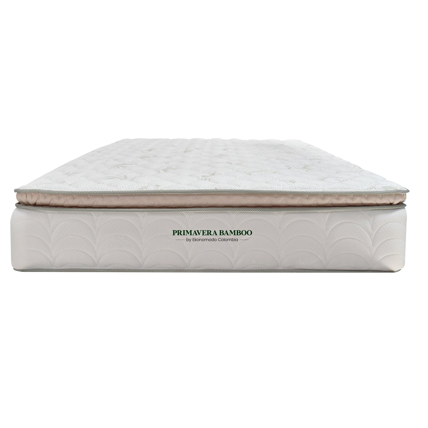 Colchon Semiortopedico Semidoble Primavera Bamboo con Un Pillow