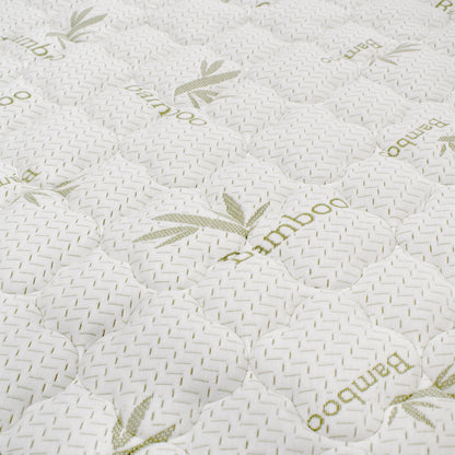 Colchon Semiortopedico Queen Primavera Bamboo  con Un Pillow