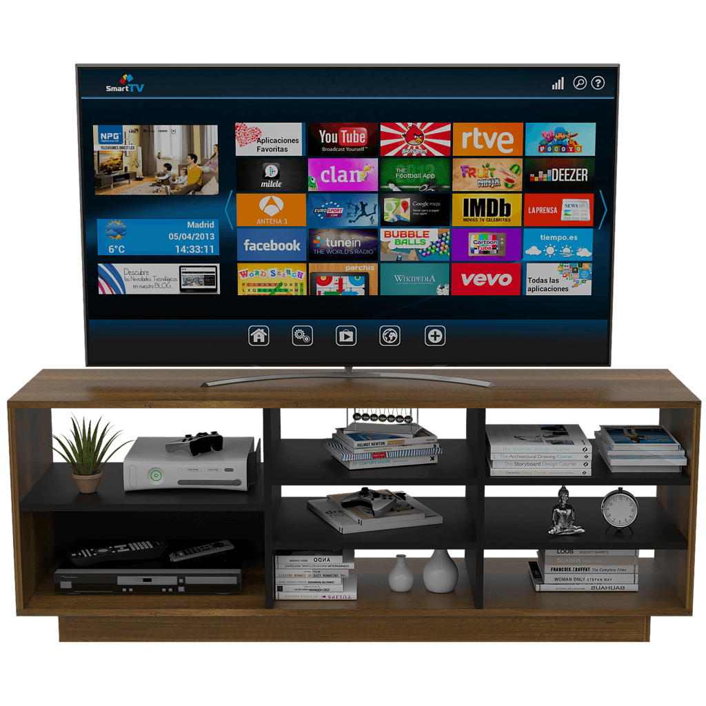 Rack Para Tv Solvan Caramelo + Wengue