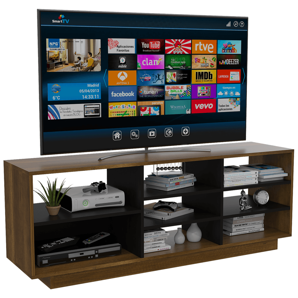 Rack Para Tv Solvan Caramelo + Wengue