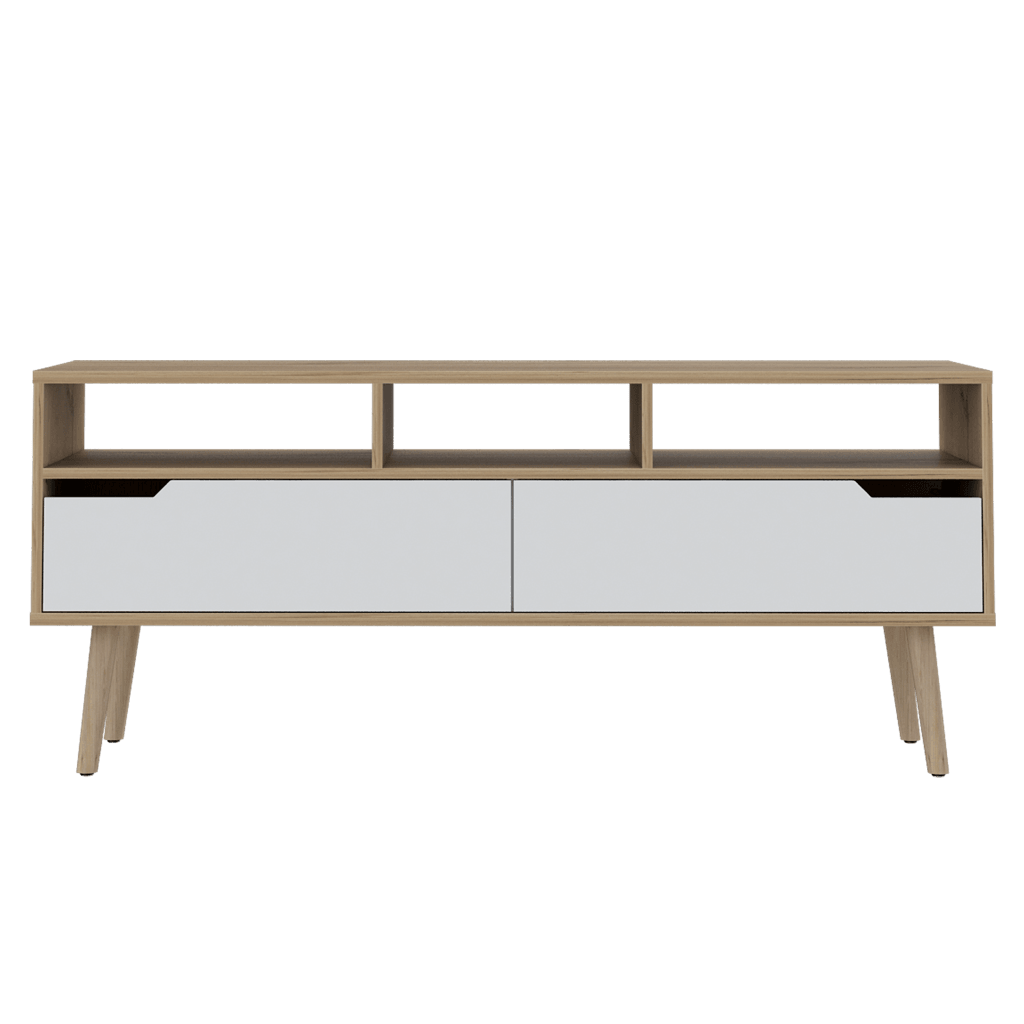 Mesa Para Tv Ruch Duna Y Blanco Para Televisor De 60"