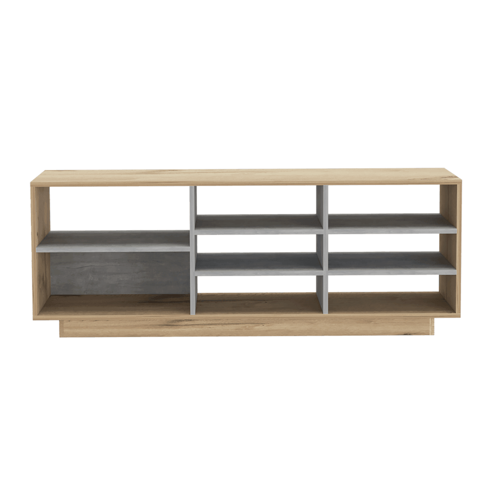 Mesa Para Tv Solvan Duna Y Plomo Con Espacio Para Televisor De Hasta 75 Pulgadas