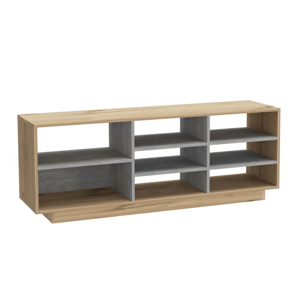 Mesa Para Tv Solvan Duna Y Plomo Con Espacio Para Televisor De Hasta 75 Pulgadas