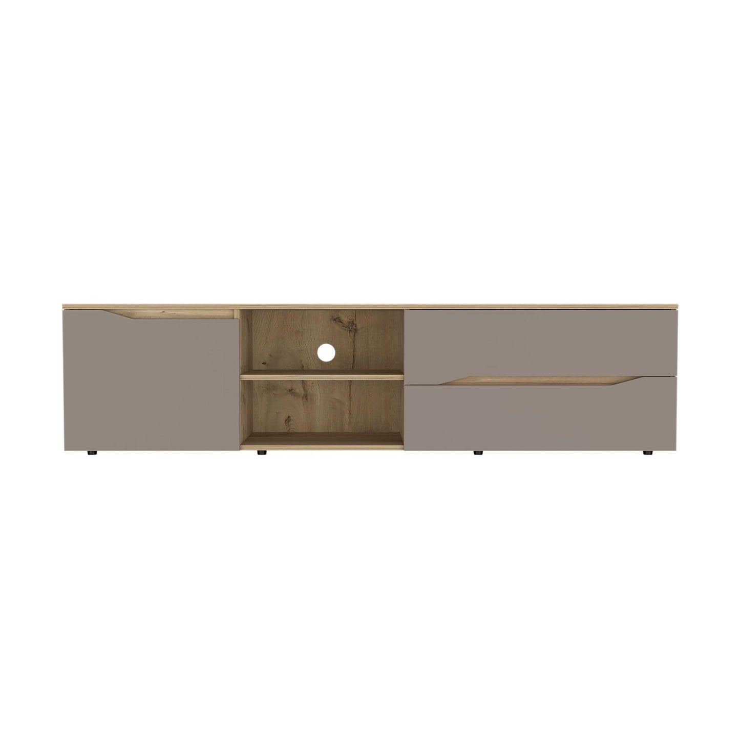 Mesa Para Tv Roospe Duna Y Taupe