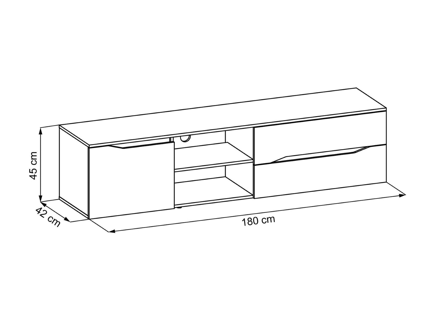 Mesa Para Tv Roospe Duna Y Taupe