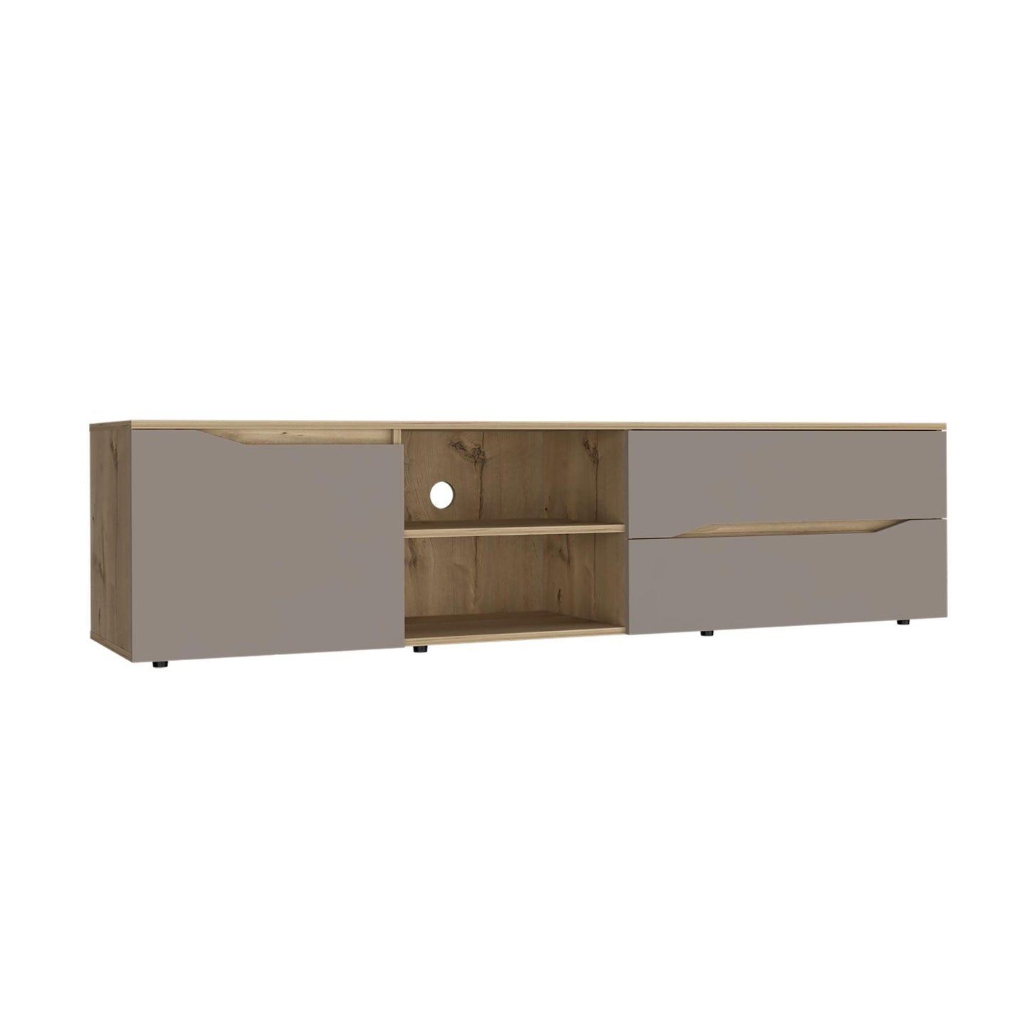 Mesa Para Tv Roospe Duna Y Taupe