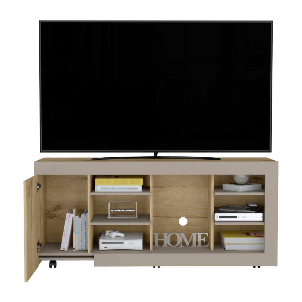 Rack Para Tv Sellis Duna Taupe Para Tv De 65''