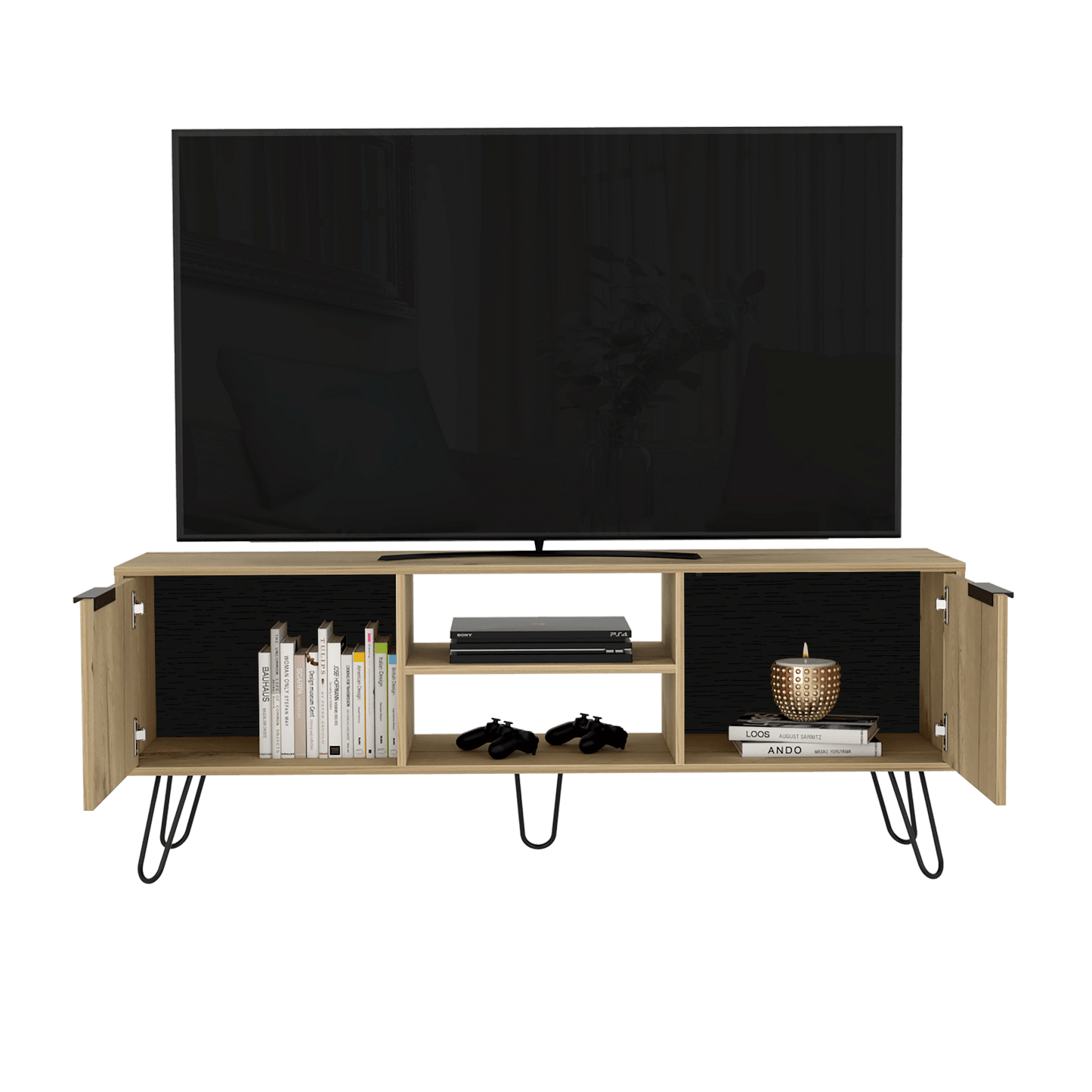 Rack Para Tv Lurexa Duna Wengue Para Tv De 65''
