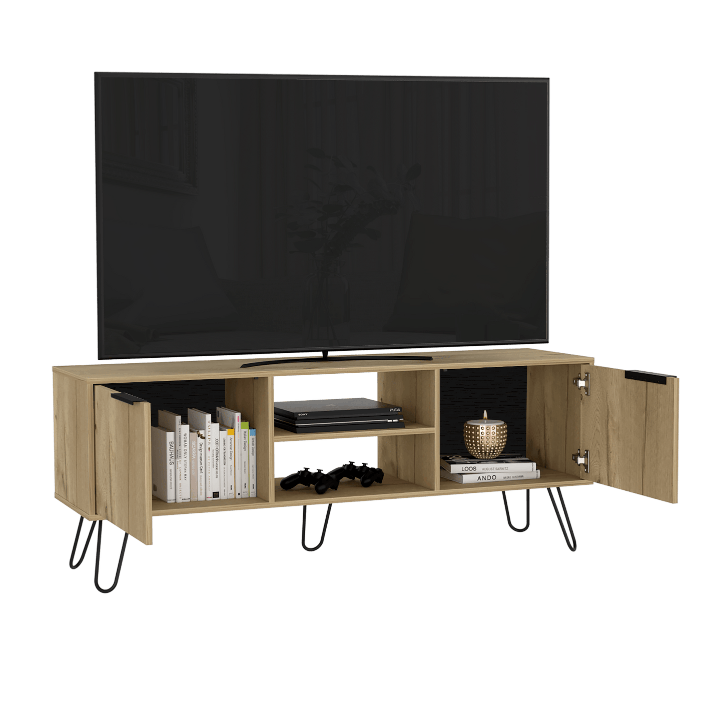 Rack Para Tv Lurexa Duna Wengue Para Tv De 65''