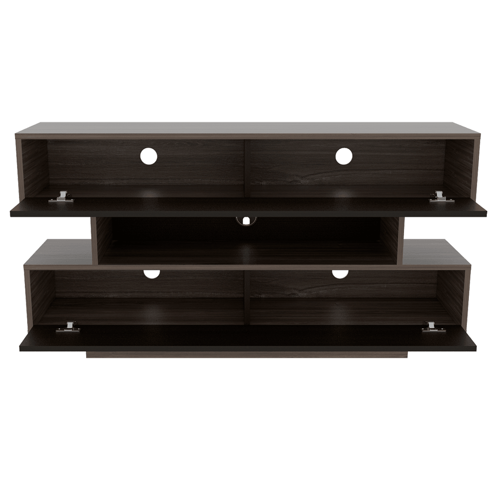 Mesa Para Tv Arvexa Avellana Y Wengue Para Televisor De 50"