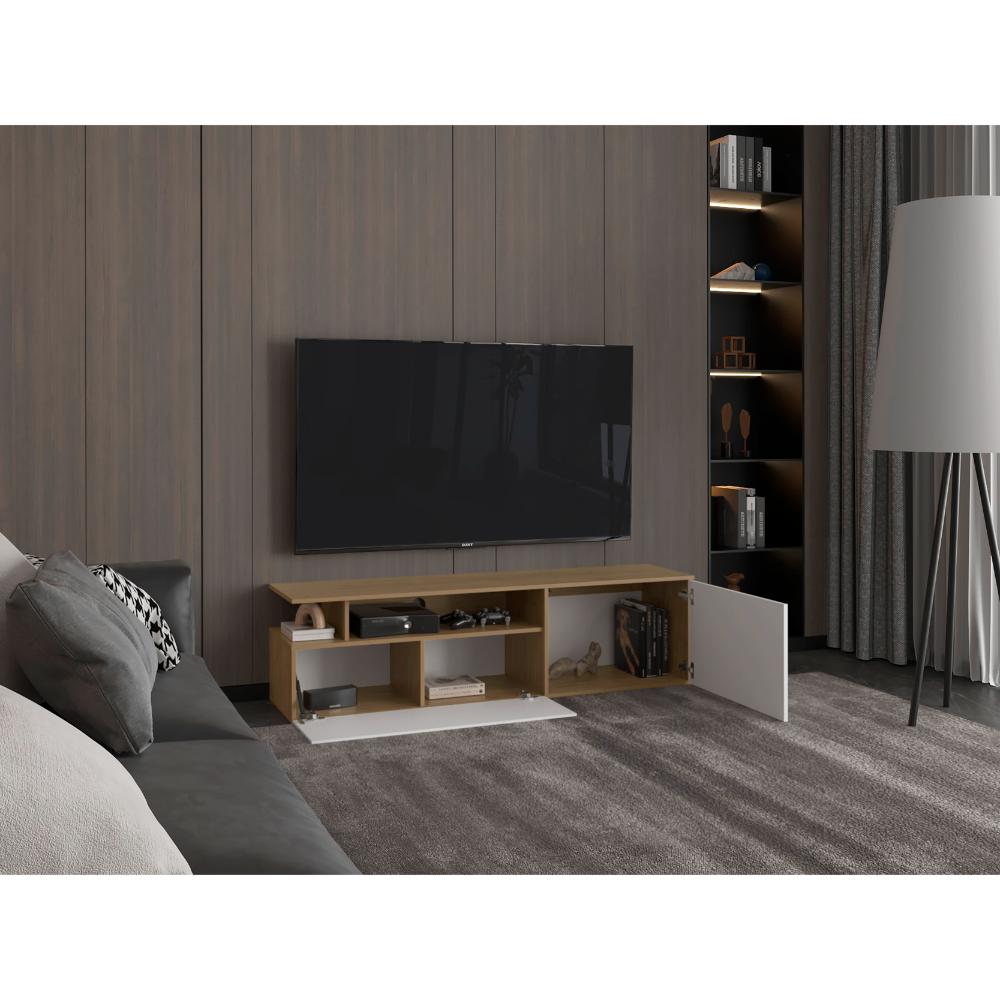 Mesa Para Tv Silmer Fresno Eu Y Blanco Para Tv De 70''
