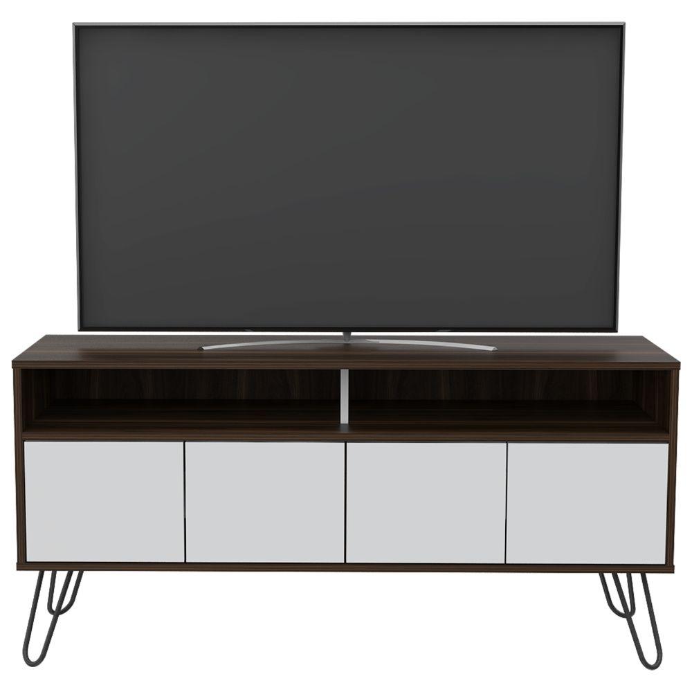 Rack Tv Para Tv De 55'' Vassel Habano Blanco