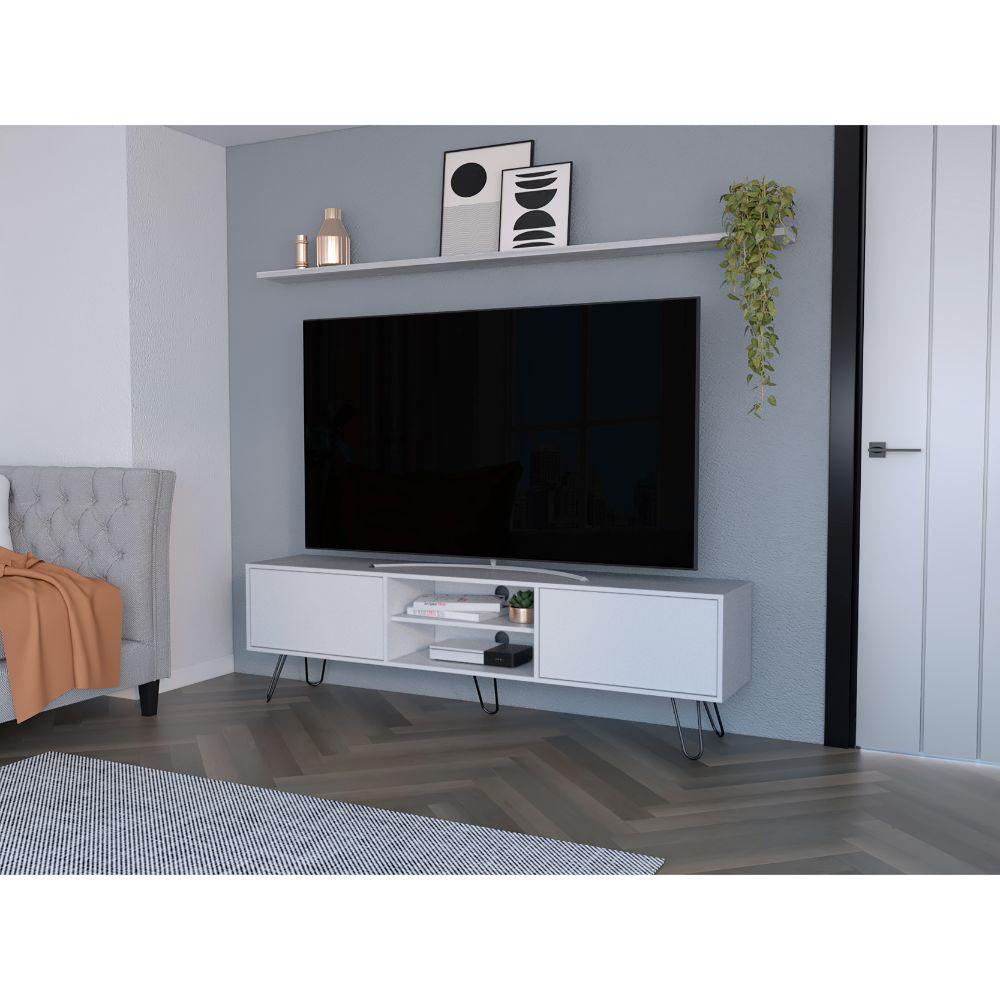 Mesa Para Tv Vlace Blanco Para Televisor De 70" Pulgadas
