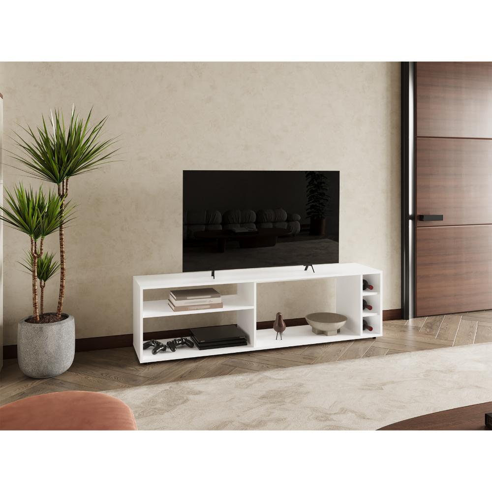 Mesa Para Tv Prextor Blanco Para Tv De 70"