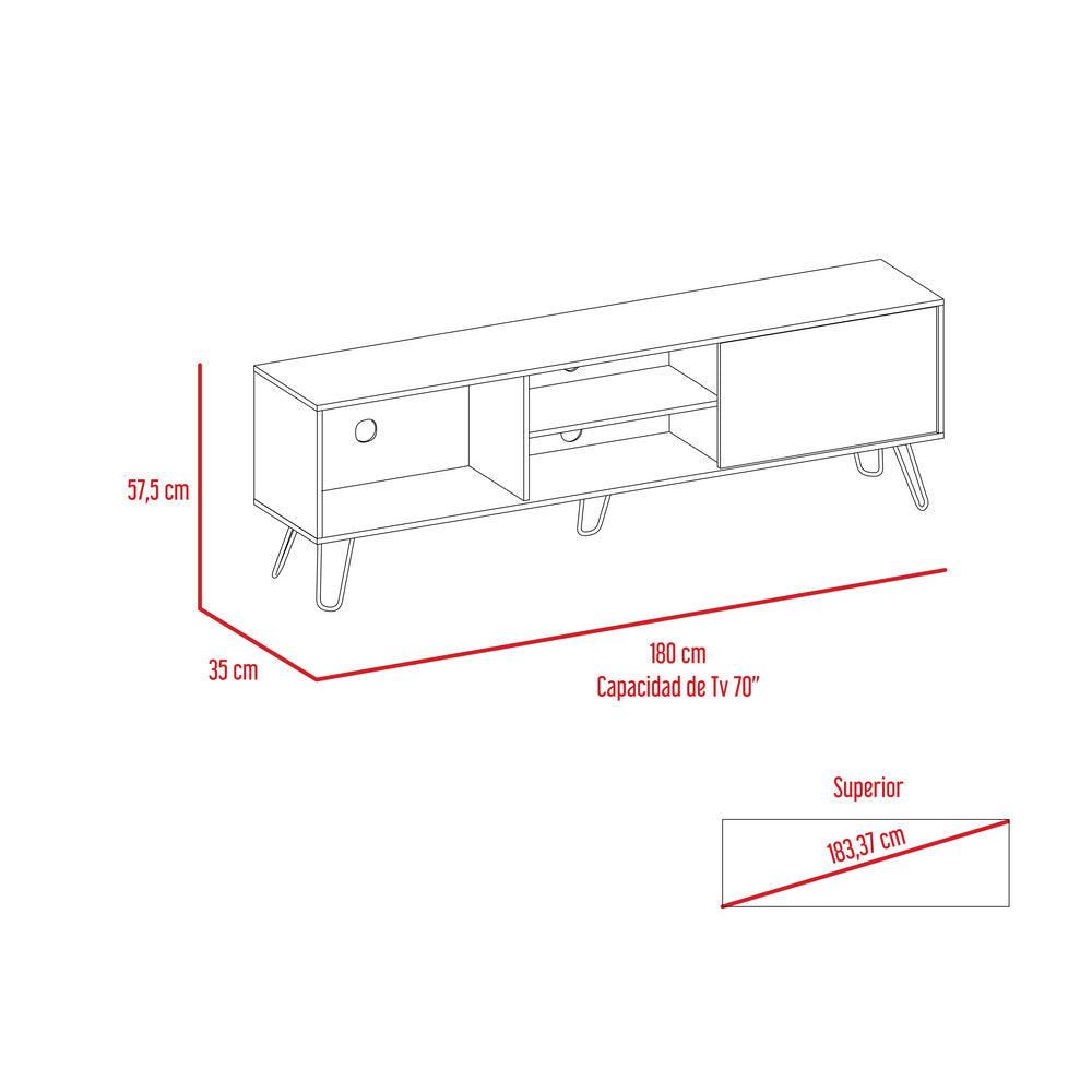 Mesa Para Tv Azunor Nogal Para Tv De 75"