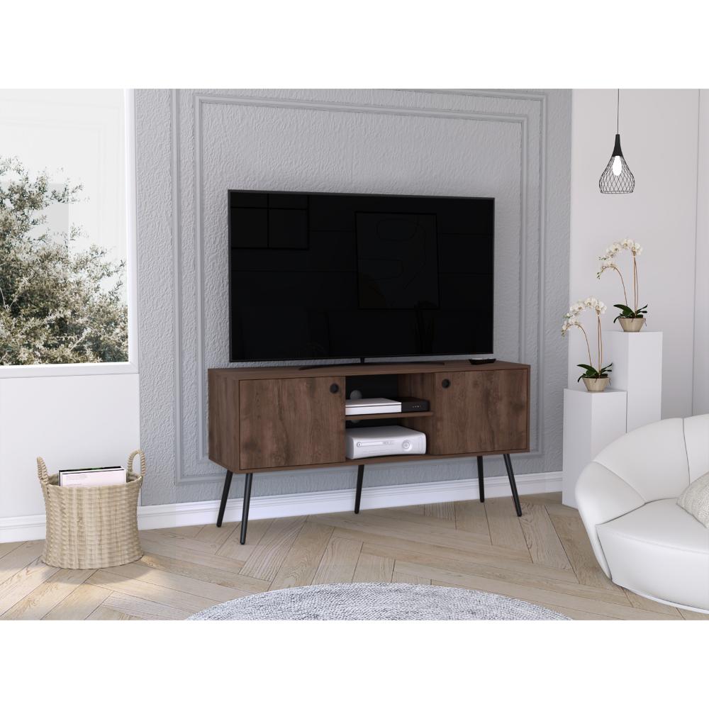 Mesa Para Tv Plackas Nogal Para Tv De 60"