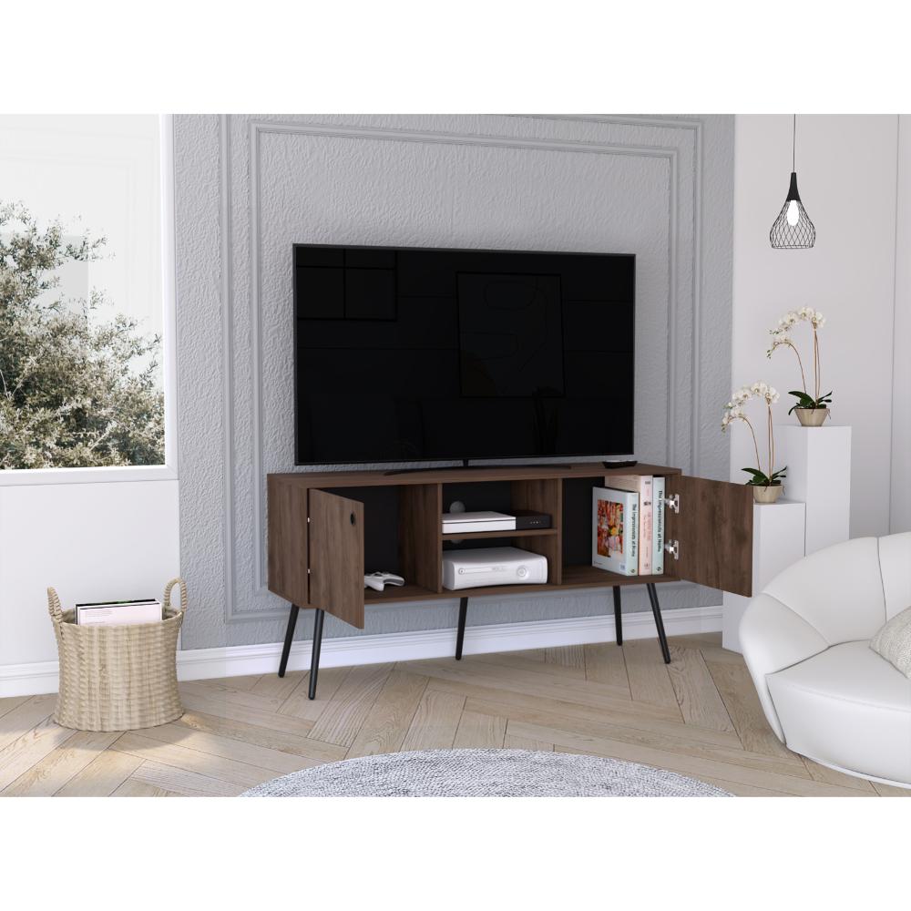 Mesa Para Tv Plackas Nogal Para Tv De 60"