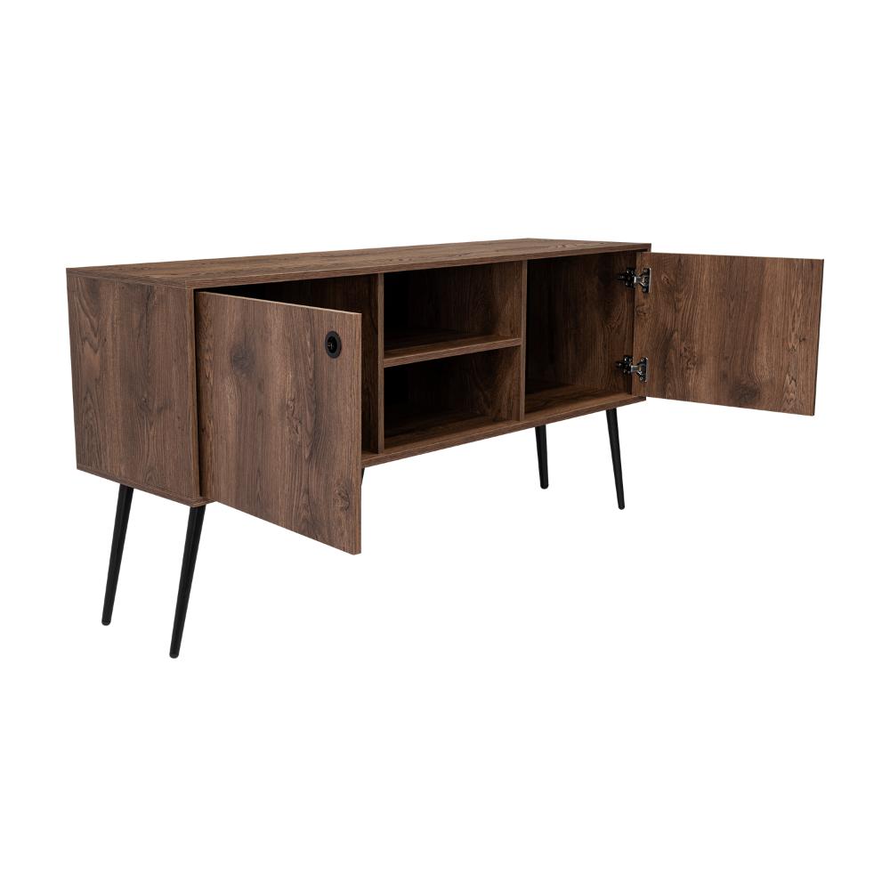Mesa Para Tv Plackas Nogal Para Tv De 60"