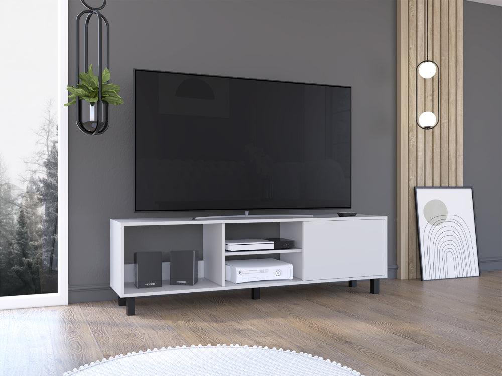 Mesa Para Tv Lureon Blanco Para Tv De 70"