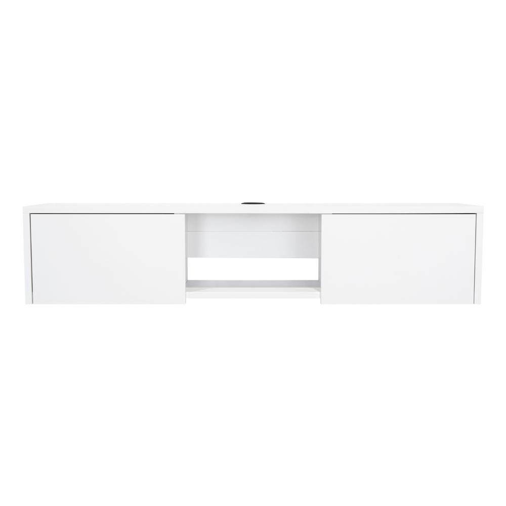 Mesa Para Tv Flotante Len Blanco