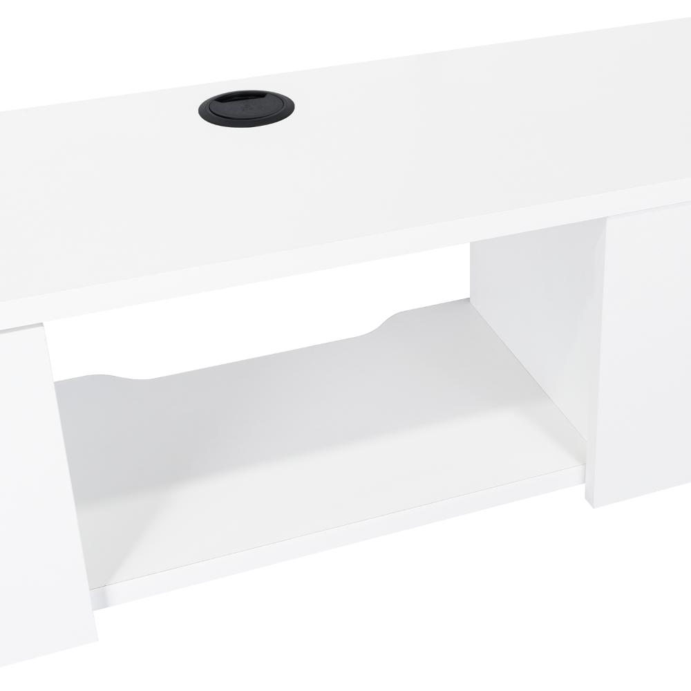 Mesa Para Tv Flotante Len Blanco