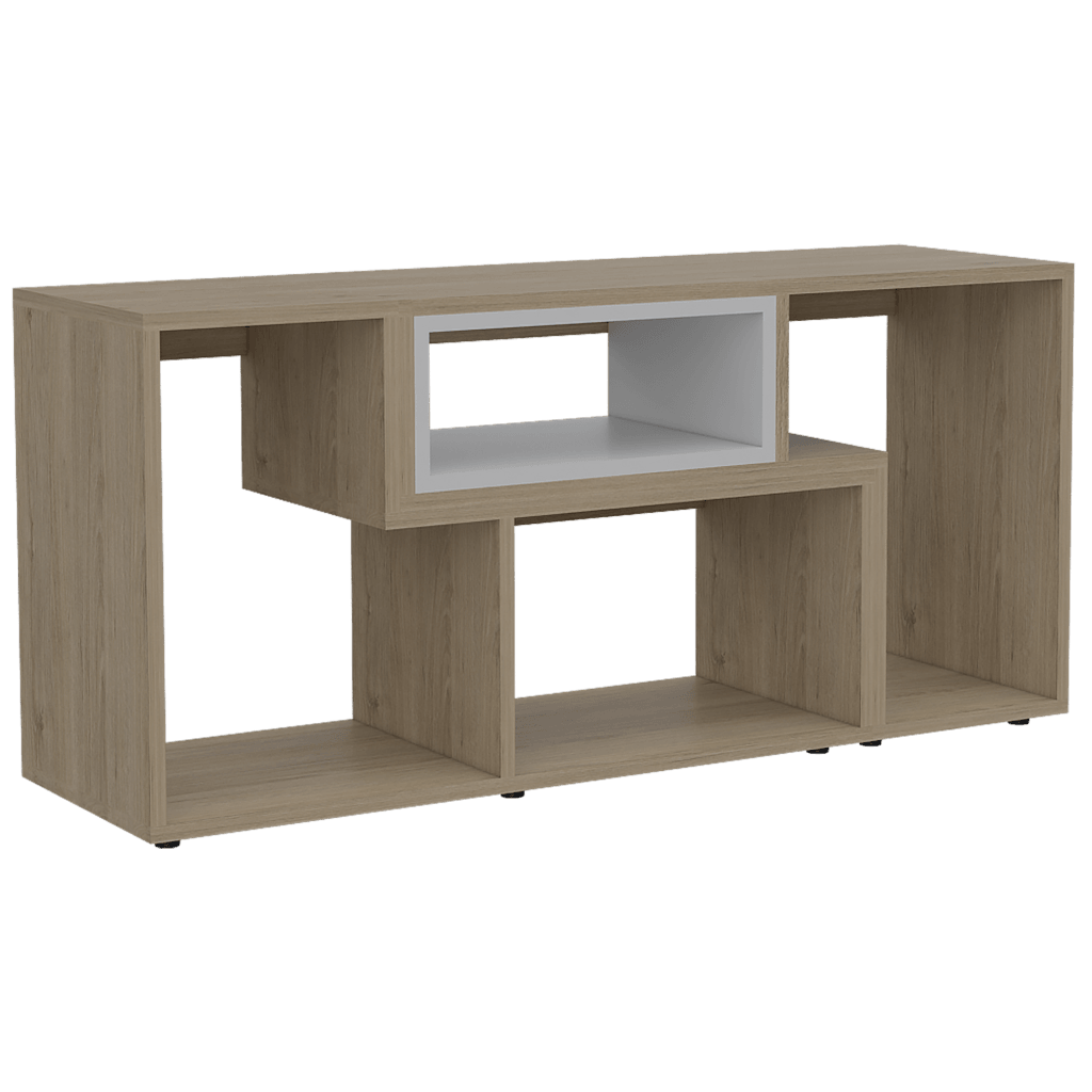 Rack Extensible Zambrano Rovere + Blanco