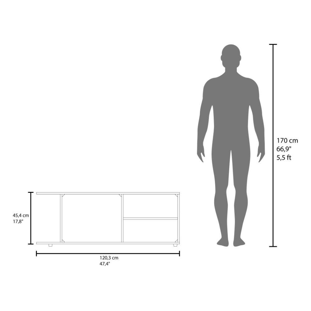 Mesa Para Tv Alurea Wengue Para Tv De 50"