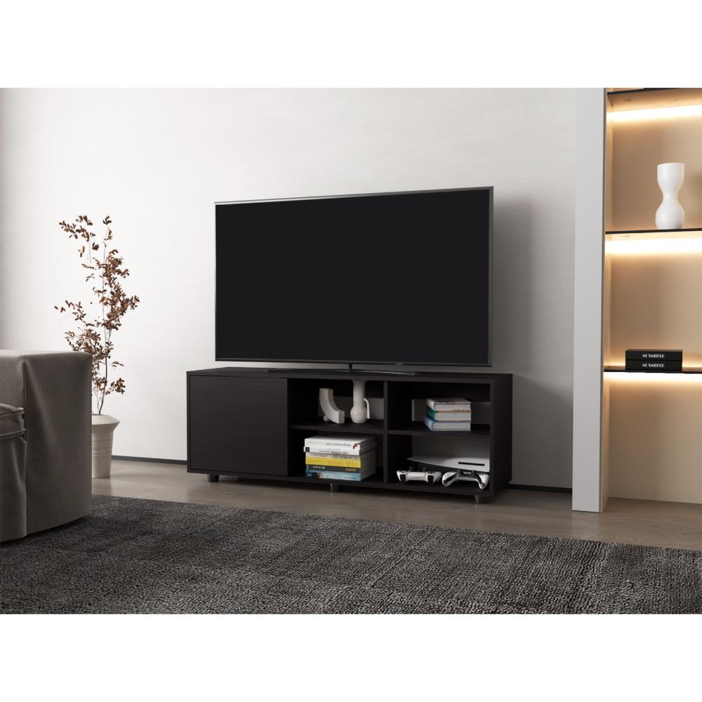 Mesa Para Tv Perleo Wengue Para Tv De 55"