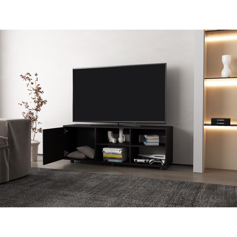 Mesa Para Tv Perleo Wengue Para Tv De 55"
