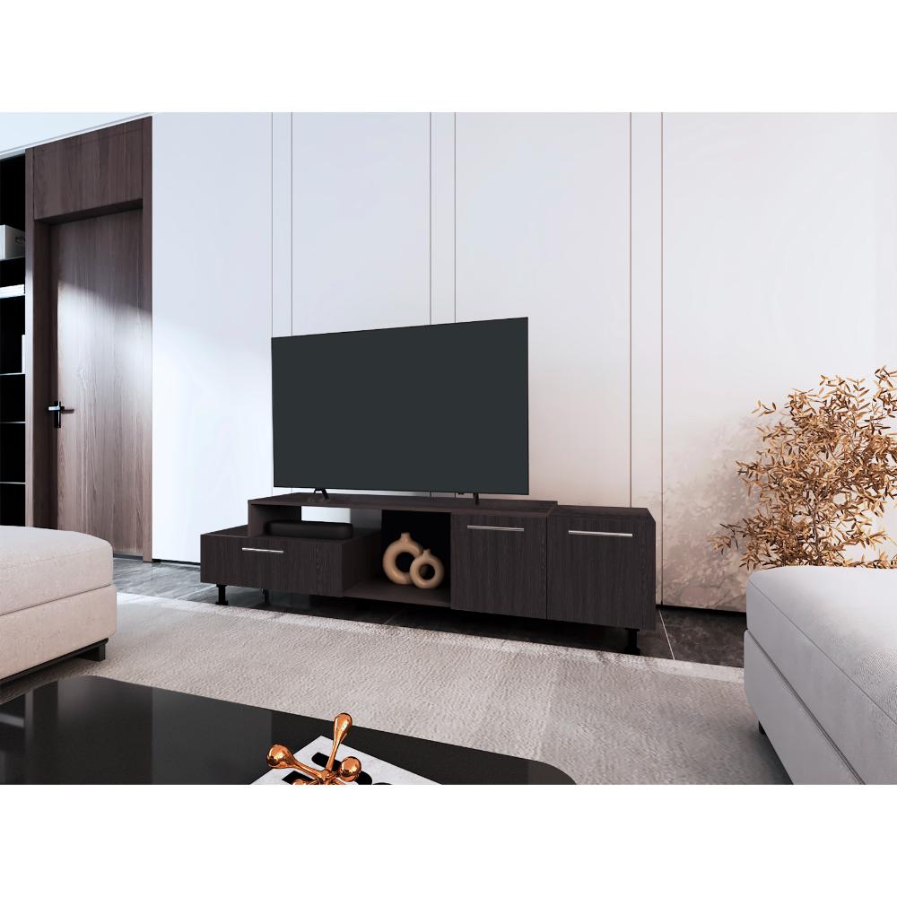 Mesa Para Tv Allort Wengue, Para Tv De 70"