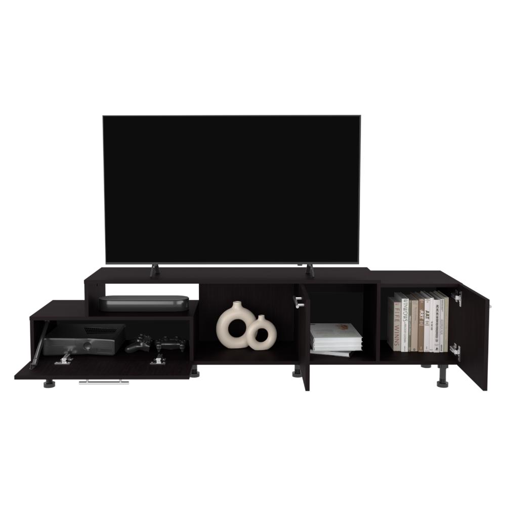 Mesa Para Tv Allort Wengue, Para Tv De 70"