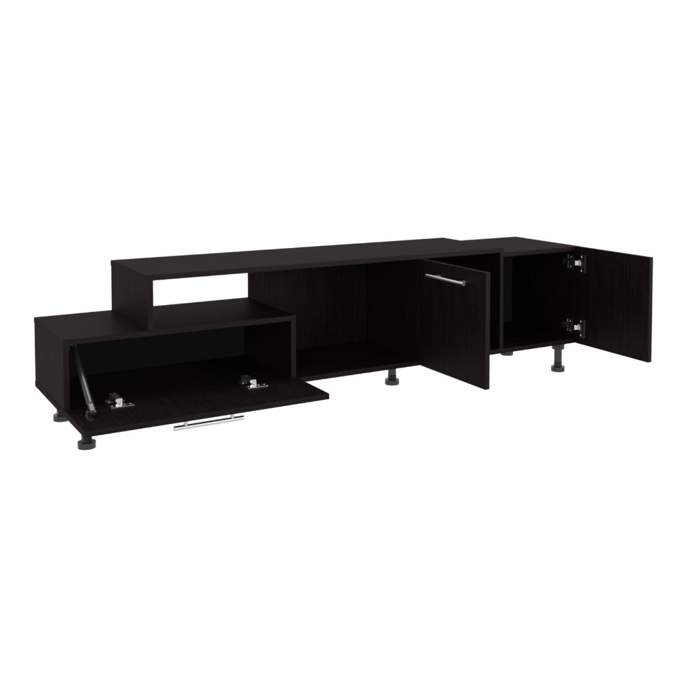 Mesa Para Tv Allort Wengue, Para Tv De 70"