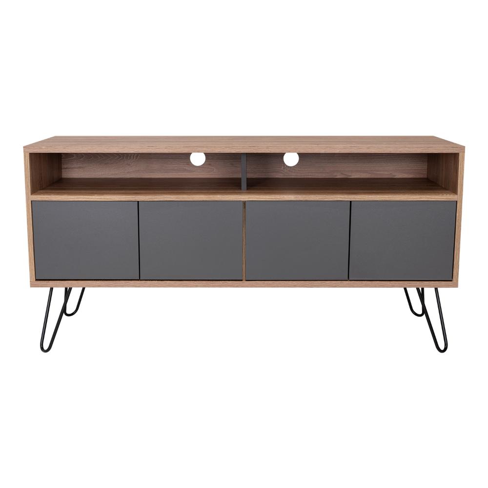 Mesa Para Tv Vamira Miel Y Plomo Para Televisor De 55"