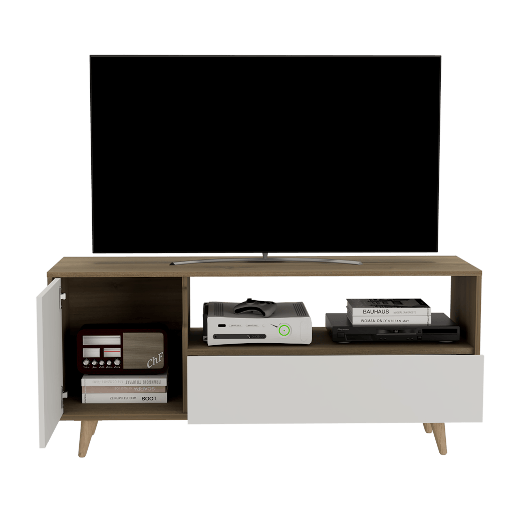 Mesa Para Tv Andabla Mocoa Y Blanco Para Televisor De 50 Pulgadas