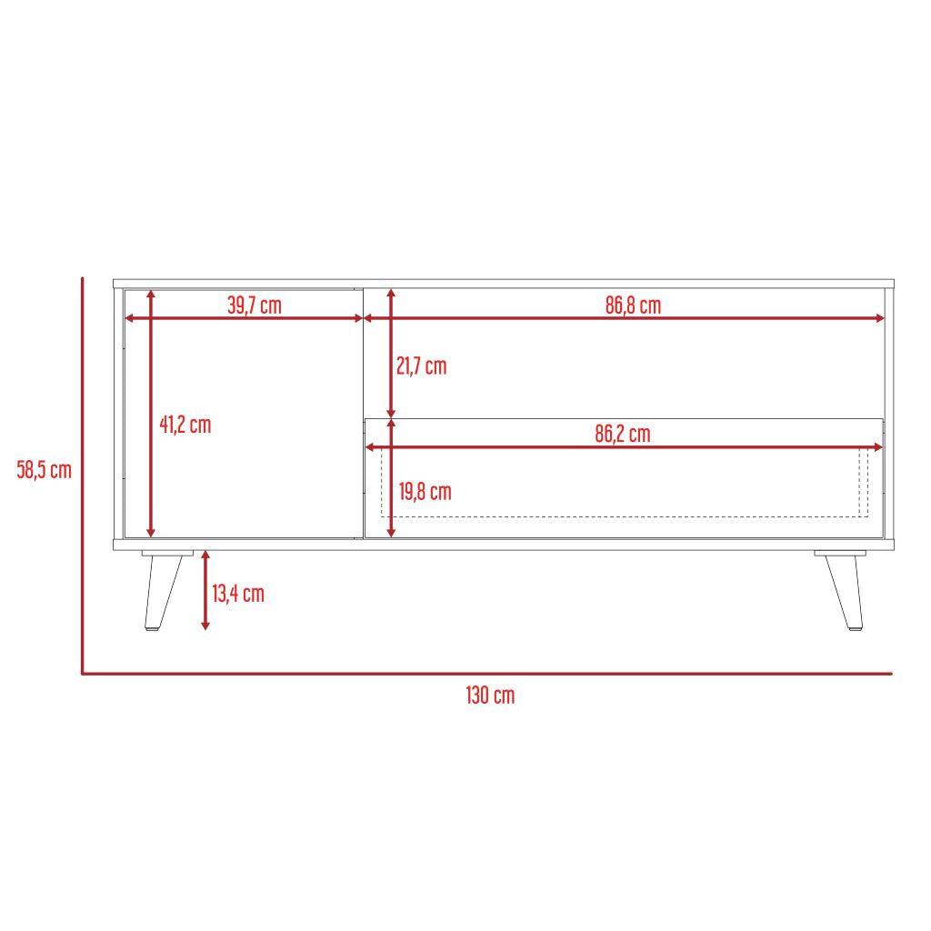 Mesa Para Tv Andabla Mocoa Y Blanco Para Televisor De 50 Pulgadas