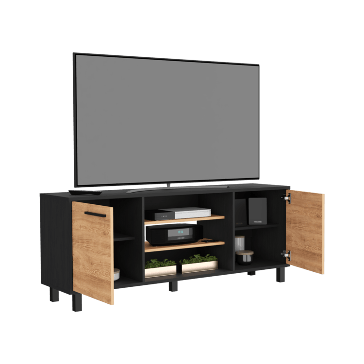 Mesa Para Tv Okria Wengue Y Miel Para Tv De 65"