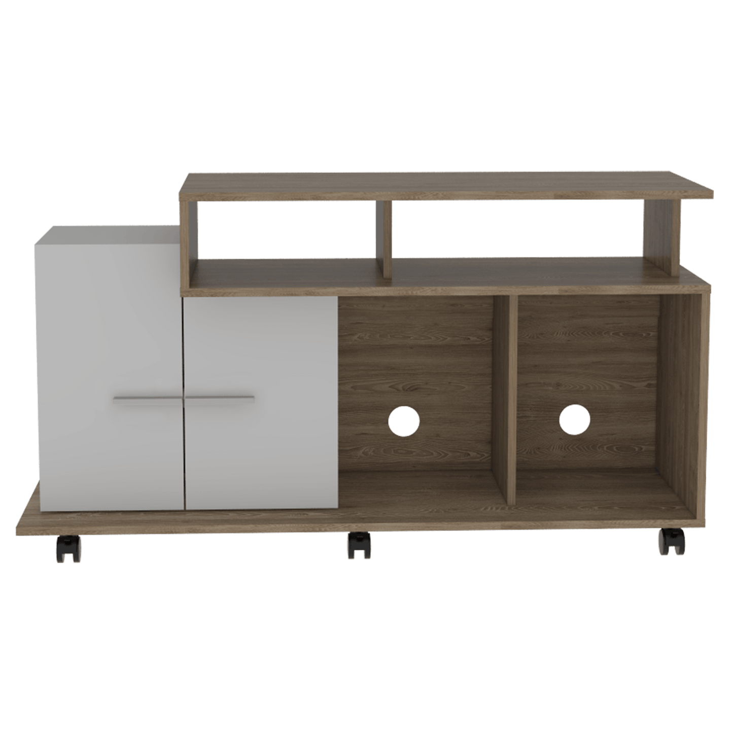 Rack Para Tv Valera Miel + Blanco