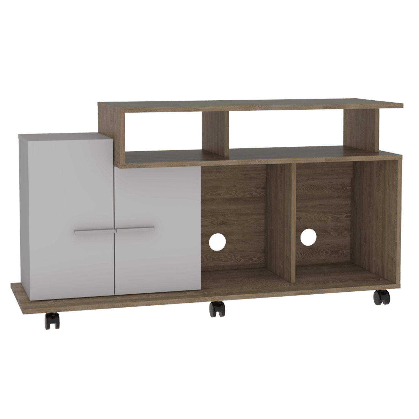 Rack Para Tv Valera Miel + Blanco