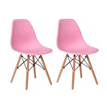 Set x2 Silla Eames Rosado