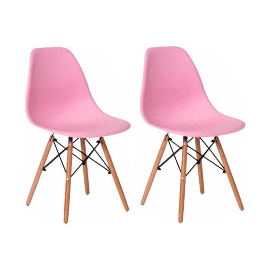 Set x2 Silla Eames Rosado
