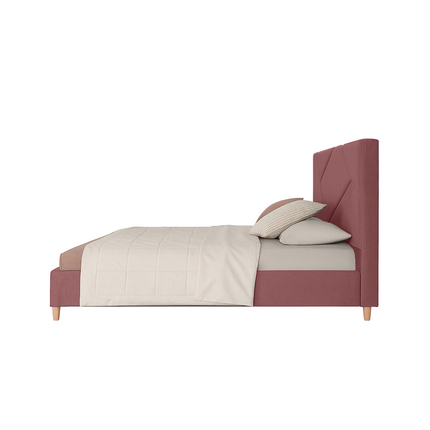 Base Cama Con Espaldar King Hampton Salmon