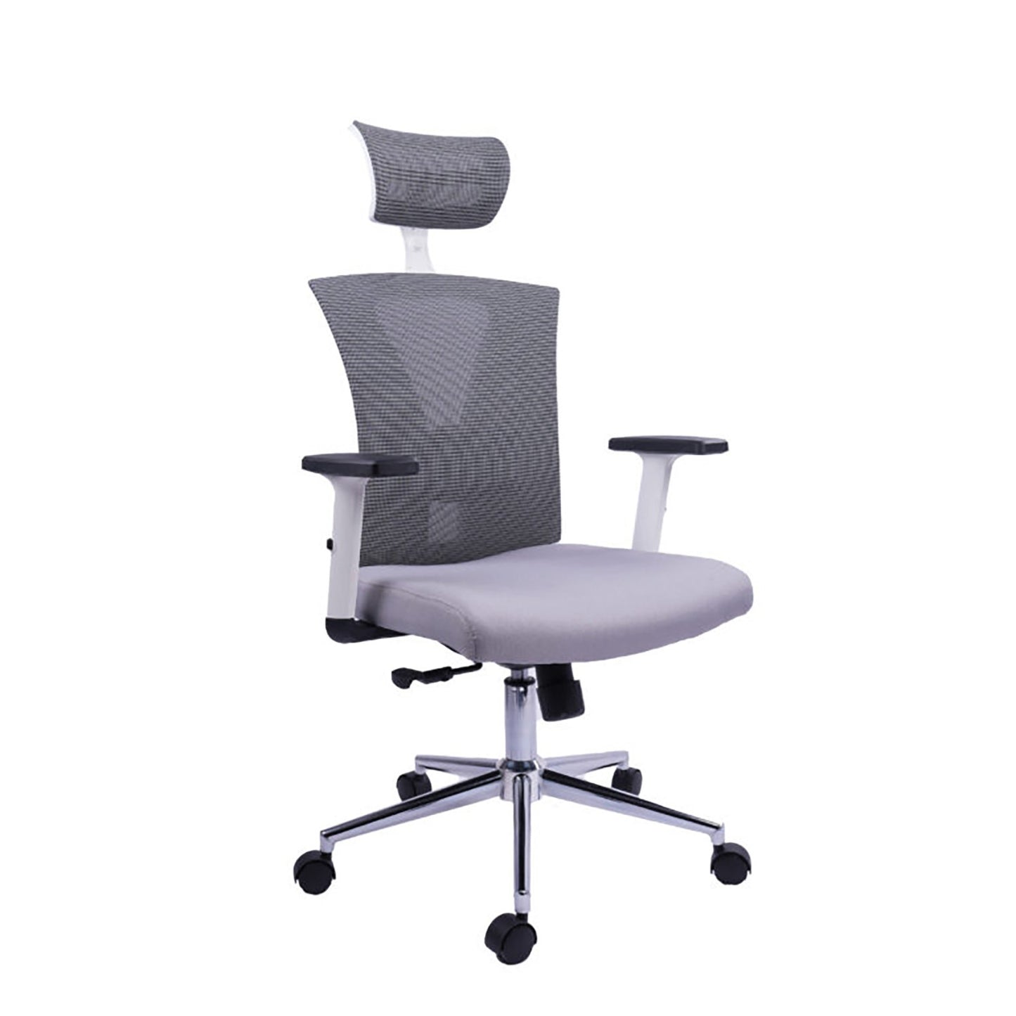 Silla De Oficina Turmanila Presidente Gris Blanca