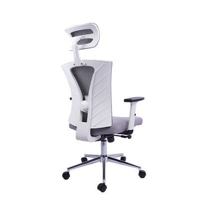 Silla De Oficina Turmanila Presidente Gris Blanca