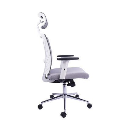 Silla De Oficina Turmanila Presidente Gris Blanca