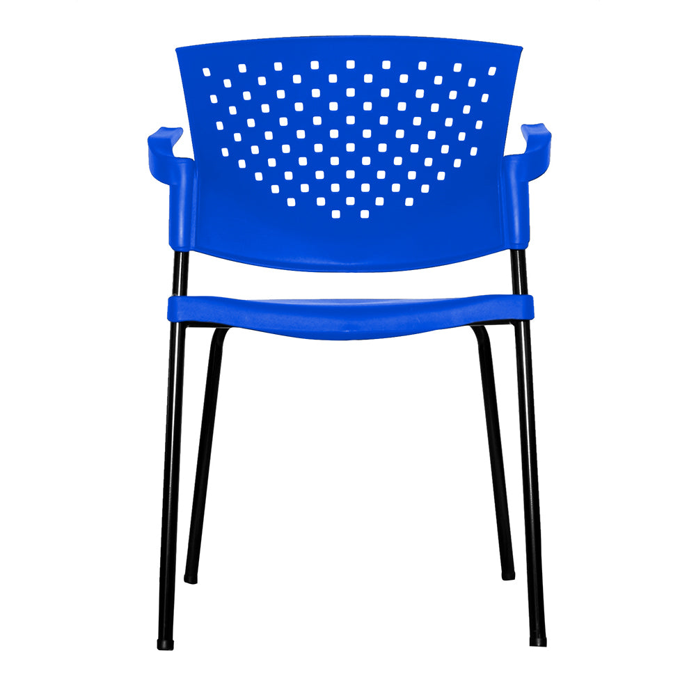 Silla Interlocutora Fly Con Brazos azul