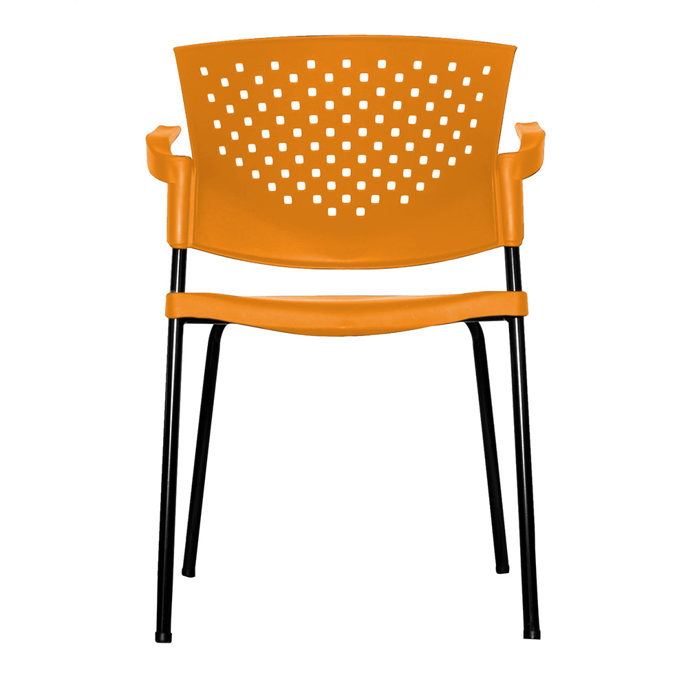 Silla Interlocutora Fly Con Brazos naranja