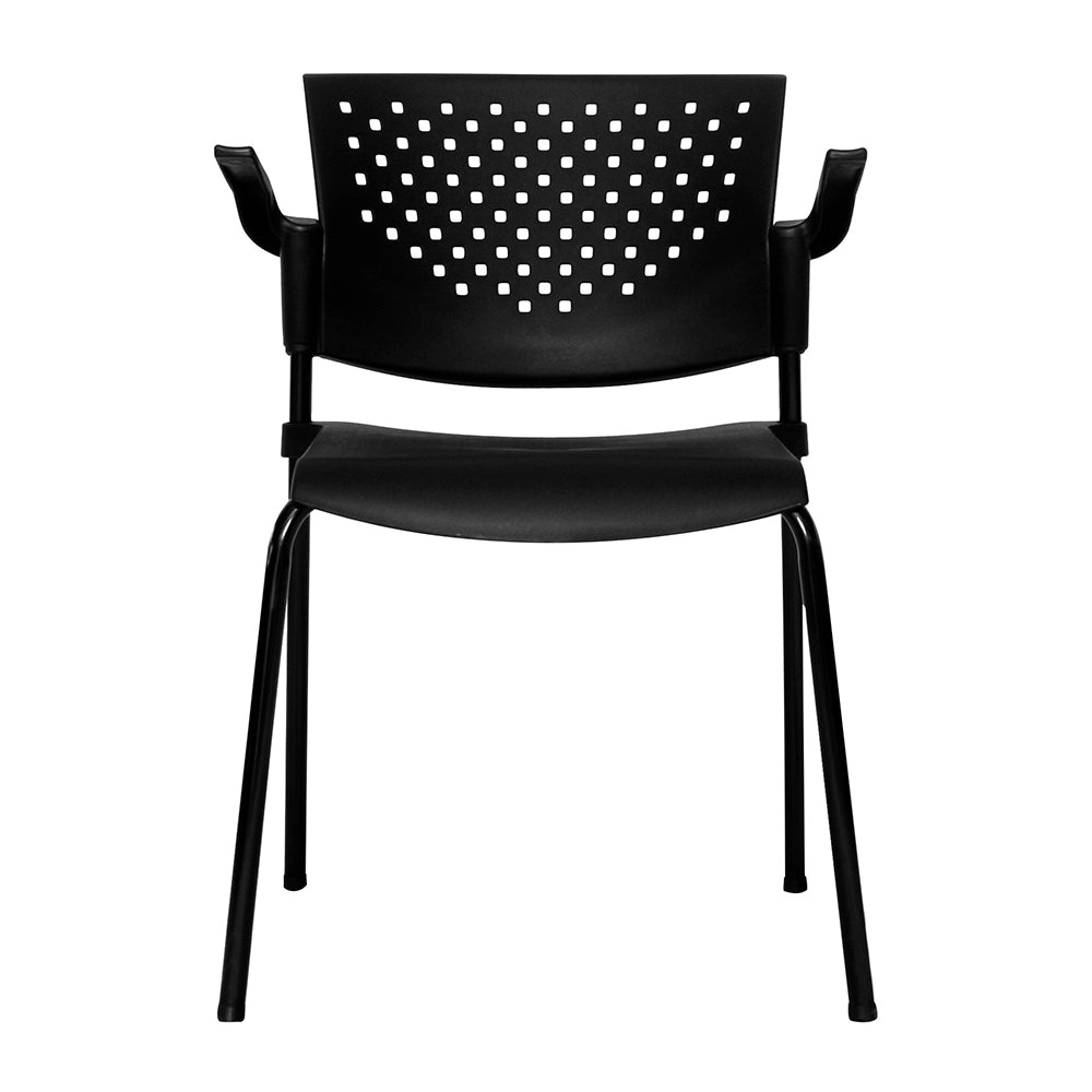 Silla Interlocutora Fly Con Brazos negro