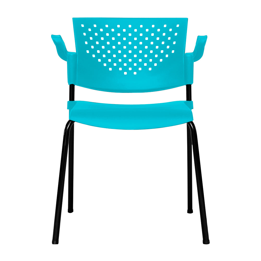 Silla Interlocutora Fly Con Brazos verde